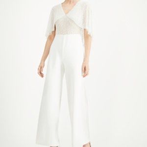 White Beaded Jumpsuit